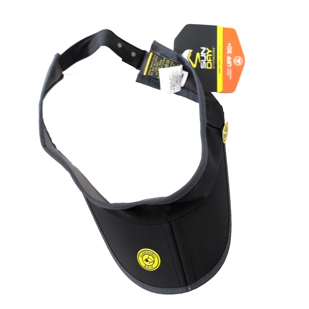 SunDay Afternoons Foldable Adjustable Gray Running Aero Visor Slate Men's